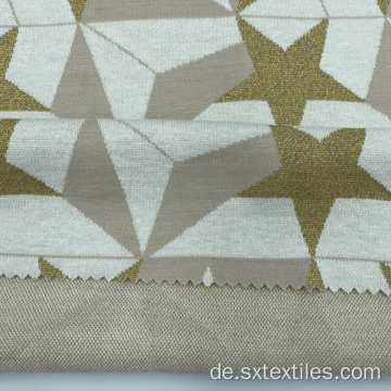 Kein verblassender Rayon mischte Golddraht Jacquard Textile